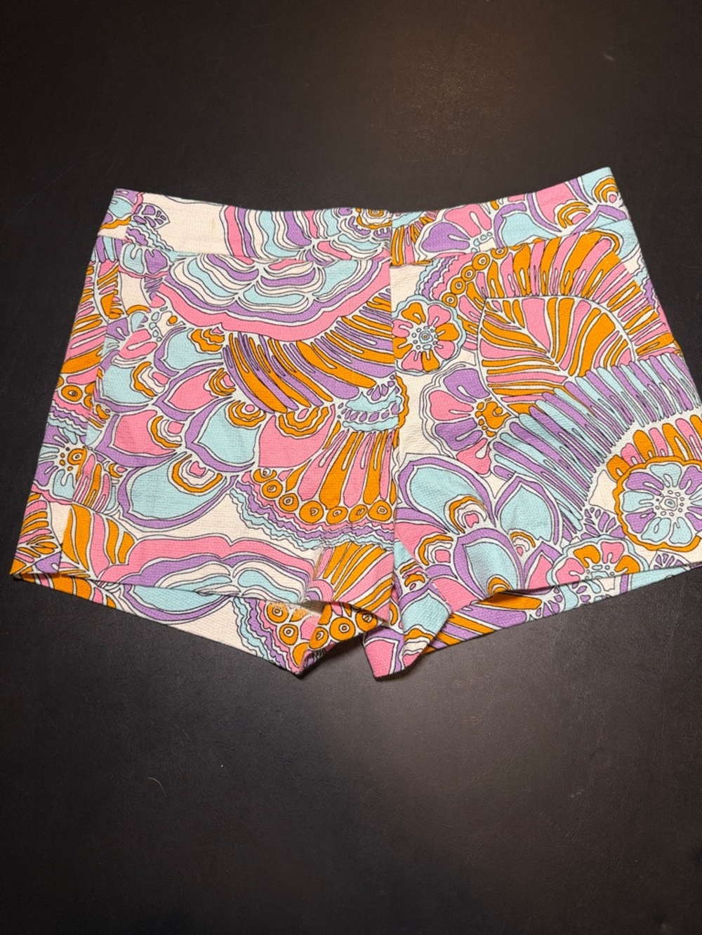 Trina Turk Pink, Orange & Light Blue Printed Shorts